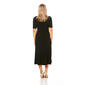 Petite MSK Elbow Sleeve Surplice Midi Dress - image 2