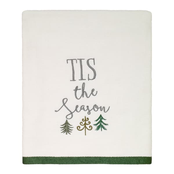 Avanti Christmas Tree Bath Towel Collection - image 