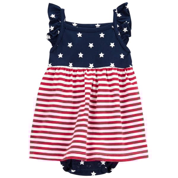 Baby Girl &#40;NB-24M&#41; Carter&#8217;s&#174; Stars & Stripes Bodysuit Dress