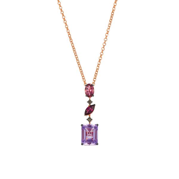 Le Vian Chocolatier(R) Amethyst/Tourmaline/Rhodolite Pendant - image 