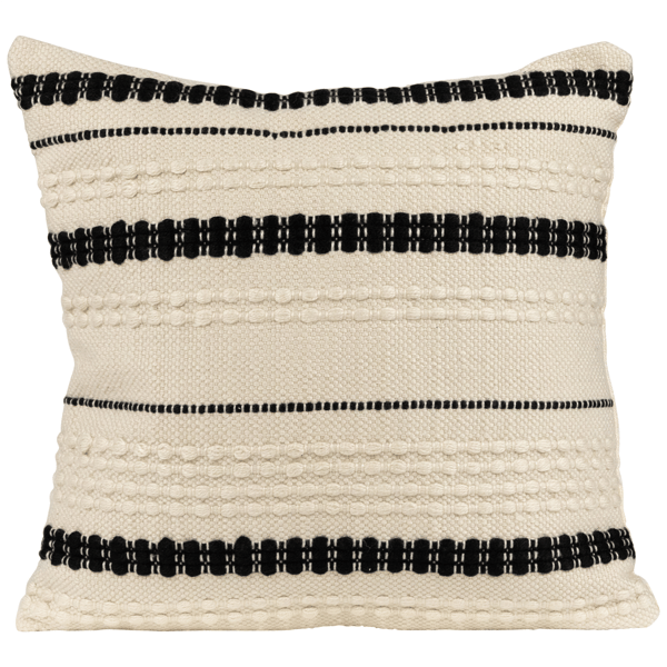 Northlight Handloom Woven Outdoor Square Throw Pillow - White - image 