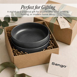 Sango Anderson Black 10in. Large Ceramic Serving Bowl - Set of 2