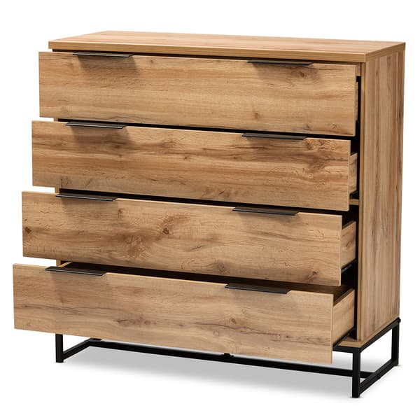 Baxton Studio Reid Modern and Contemporary 4 Drawer Dresser