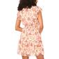 Petite MSK Flutter Sleeve Floral Chiffon A-Line Dress - image 4