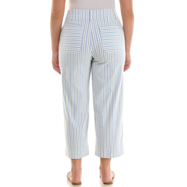 Womens Zac & Rachel Patch Pocket Stipe Wide Leg Pants
