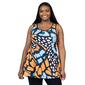 Plus Size 24/7 Comfort Apparel Butterfly Scoop Neck Tank Top - image 1