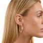 Athra 14kt. Gold over brass 36mm Oval Hoop Earrings - image 3