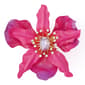 Betsey Johnson Hothouse Bloom Orchid Cocktail Ring - image 1