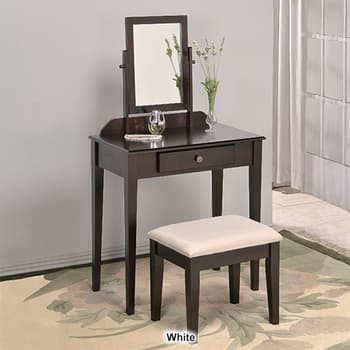 ivinta Makeup Vanity with Mirror, Small Vanity Desk for Bedroom, Dress –  Ivinta