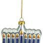 Northlight Seasonal Menorah Glass Hanukkah Ornament - image 4