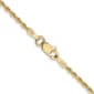 Unisex Gold Classics™ 1.50mm. 14k Diamond Cut Rope Chain Necklace - image 3