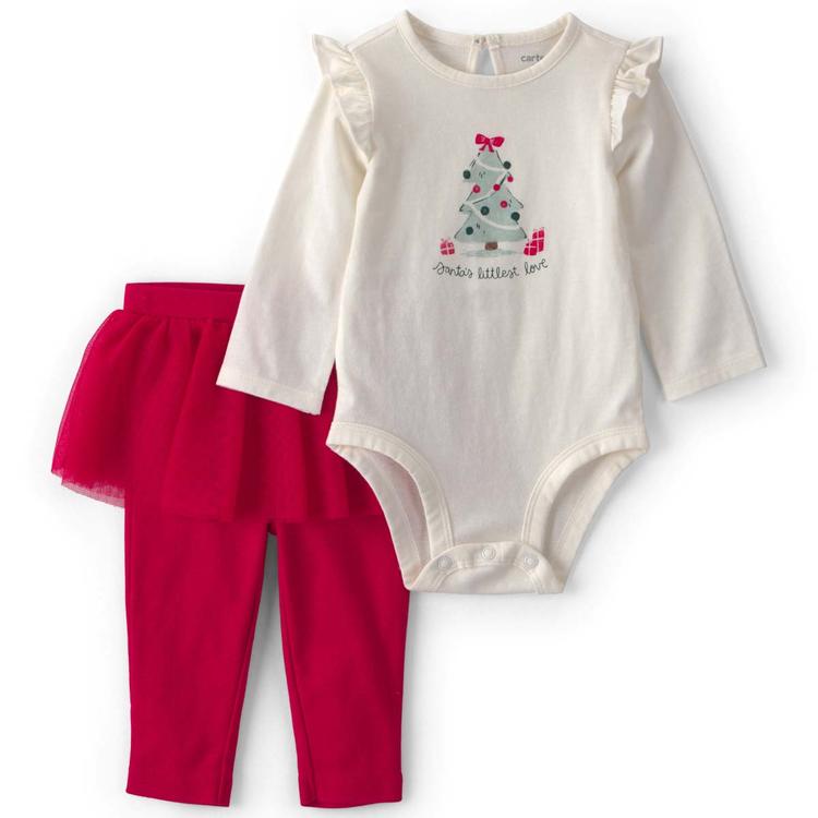 Baby Girl (3-18M) Carter''s(R) Santa''s Littlest Love Tutu Pants Set