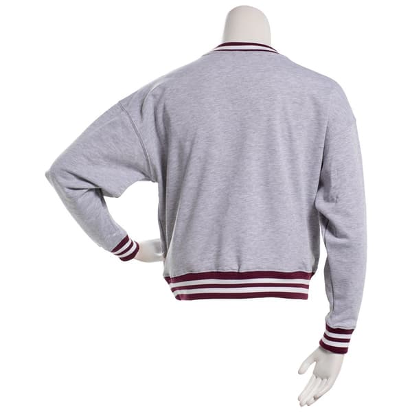 Juniors Peanuts™ Chenille Helmet Snoopy Fleece Sweatshirt