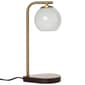 Opaque Glass Ball Shade Candle Warmer Lamp - image 1
