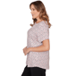 Plus Size Emaline Key Items Short Sleeve Medallion Lace Neck Tee - image 4