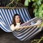 Northlight Seasonal Striped Macrame Quilted Double Hammock - image 2