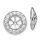 Diamond Classics&#40;tm&#41; White Gold 14mm Stud Earring Jackets - image 1