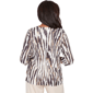 Womens Alfred Dunner Seville 3/4 Sleeve Abstract Animal Blouse - image 2
