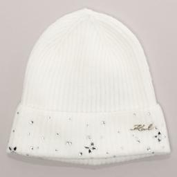 Womens Karl Lagerfeld Studded Beanie