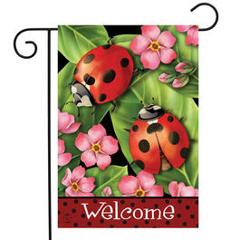 Briarwood Lane Ladybugs on Leaves Garden Flag