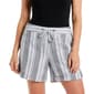 Womens Per Se Stripe Linen Pocket Shorts - image 1