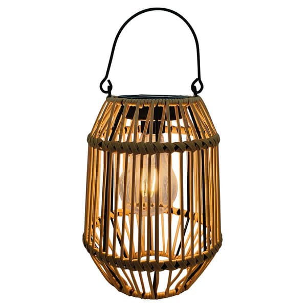 LED Solar Rattan Lantern - image 