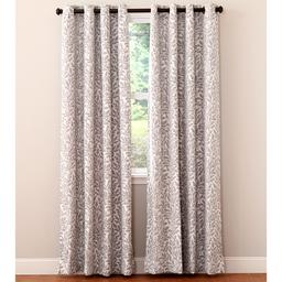 Brynn Leaf Jacquard Grommet Panel with Room Darkening Lining