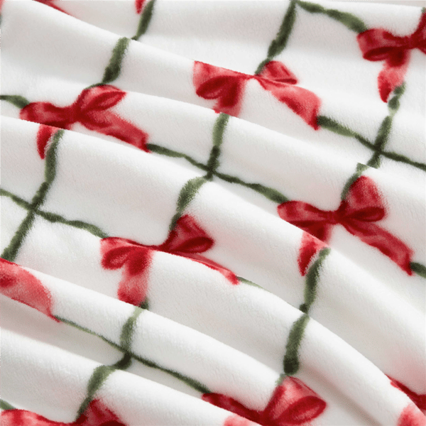 Martha Stewart Emmas Bow Throw Blanket