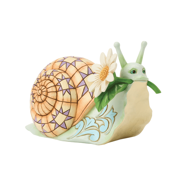 Jim Shore Heartwood Creek Snail with Daisy Flower Figurine