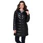 Womens Kenneth Cole&#40;R&#41; 3/4 Packable Puffer Jacket w/Hood - image 1