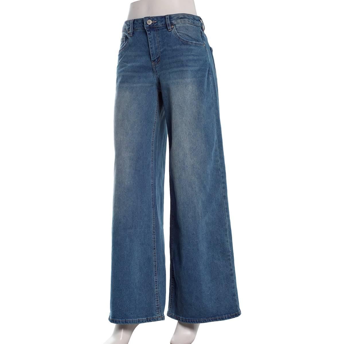 Juniors Madden Girl High Rise 90''s Wide Leg Jeans