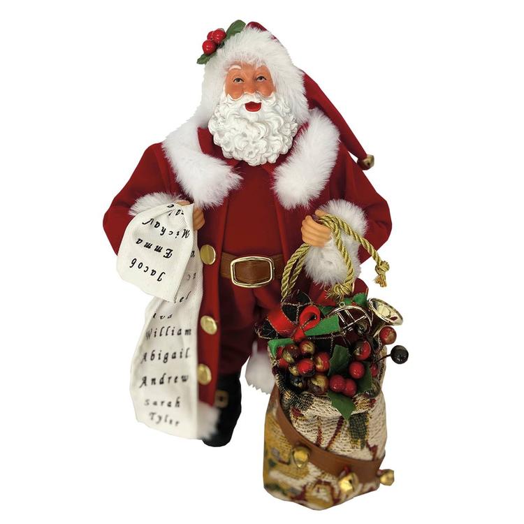 Santa''s Workshop 12in. Checking His List Santa Claus