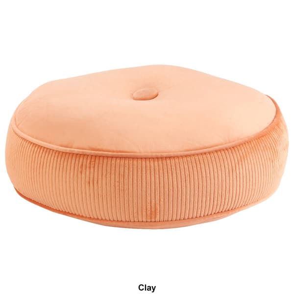 Milan Velvet Corduroy Round Decorative Pillow