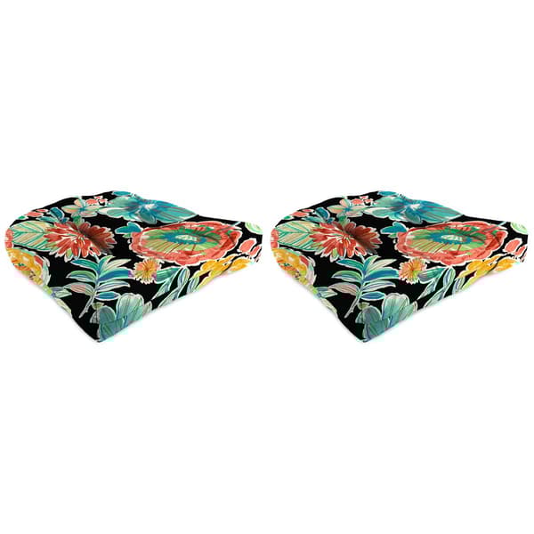 Jordan Colsen Noir Outdoor Wicker Chair Cushions - Set Of 2 - image 