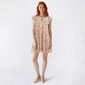 Juniors Wallflower Floral Lace Ruffle Peasant Dress - image 1