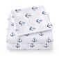 Sweet Home Collection Kids Fun & Colorful Ship Anchors Sheet Set - image 2