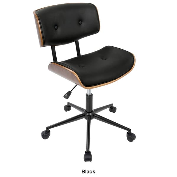 LumiSource Lombardi Mid-Century Modern Adjustable Office Chair