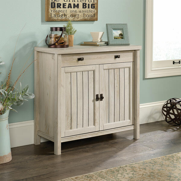 Sauder Costa Collection Library Base - Chalked Chestnut - image 