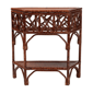 bali & pari Gaspar Marbled Tortoise Natural Rattan Console Table - image 2