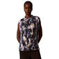 Womens Calvin Klein Sleeveless High Ruffle Neck Blurred Floral P - image 1