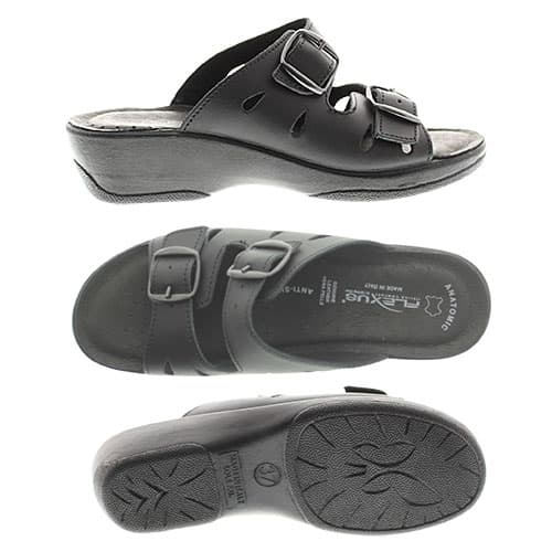 Womens Flexus&#174; By Spring Step Decca Slide Wedge Sandals - White
