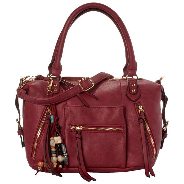 Sam & Hadley Satchel with Beaded Charm - image 