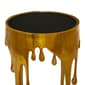 9th & Pike® Gold Aluminum Contemporary Accent Table - image 3