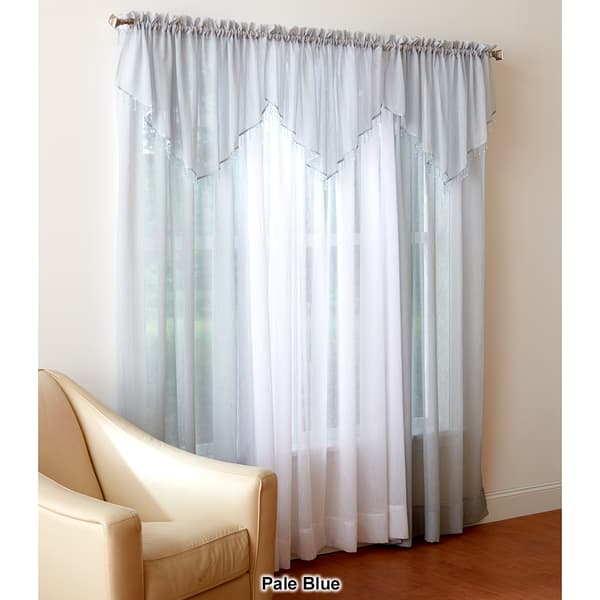 Erica Crushed Voile Ascot Valance- 51x24