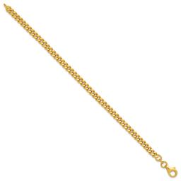 Gold Plated over Sterling Silver Curb Chain Bracelet