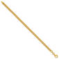Gold Plated over Sterling Silver Curb Chain Bracelet - image 3