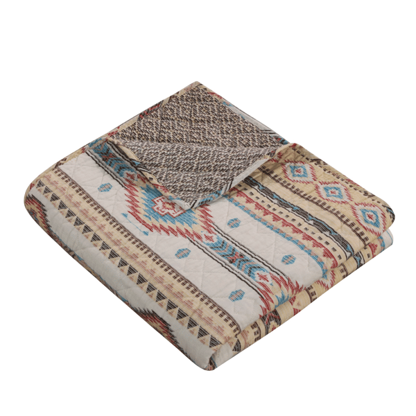 Greenland Home Fashions(tm) Phoenix Reversible Quilted Throw Blanket - image 