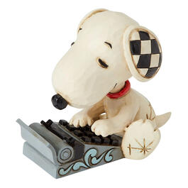 Jim Shore 3in. Snoopy Typing Mini Figurine