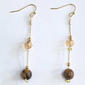 Ashley Cooper(tm) Gold-Tone Beaded Channel Chain Earrings - image 1
