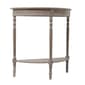 9th & Pike® Light Brown Traditional Half Moon Wood Console Table - image 2